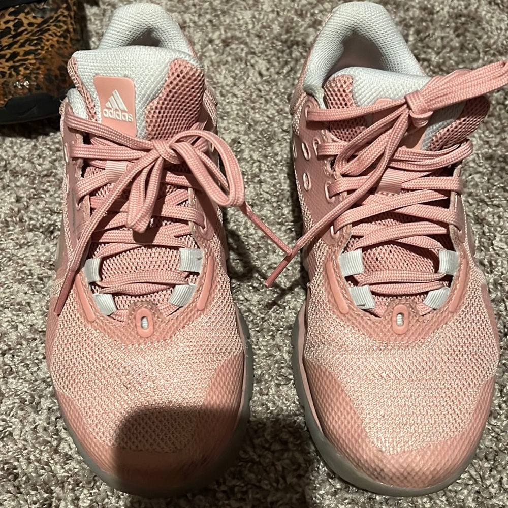 Adidas , light pink and lightly used.